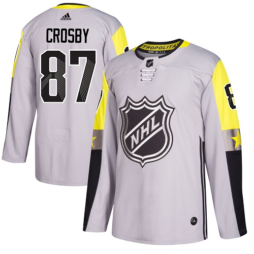 Adidas Men Pittsburgh Penguins #87 Sidney Crosby Gray 2018 All-Star NHL Jersey->pittsburgh penguins->NHL Jersey